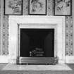 Paxton House, interior.  1st. floor.   Alcove bedroom, detail of fireplace.