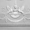 Paxton House, interior.  Principal floor.  Drawing-room, detail of plasterwork on ceiling.