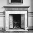 Paxton House, interior.  Principal floor.   Ante-room, North East corner of main block, detail of fireplace.