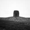 Close view of one cairn.