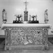 Chapel, interior, view of altar table.