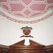 Interior.
Ground floor, entrance hall, detail of decorative plasterwork.