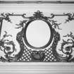 Interior.
Ground floor, drawing room, detail of decorative plasterwork.