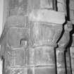 Interior. Detail of N chancel arch pier capitals