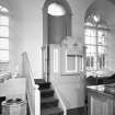 Interior. Interior. View of pulpit showing glazed niche providing daylight