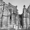 View from SE of S transept and presbytery.