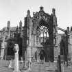 View from S of S transept doorway and window