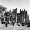 General view from SW of S transept and S aisle.