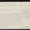 Stirling, Braehead, NS89SW 7, Ordnance Survey index card page 1, Recto