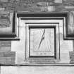 Detail of wall sundial.