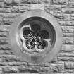 View of circular window.