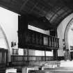 Interior.
View of preaching auditorium showing laird's loft.