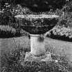 Detail of columnar garden urn.