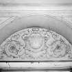 Minto House, interior
View of specimen decorative tympanum and cartouche above windows at end of North and East corridors, on first floor