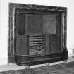 Interior.
Detail of fireplace with register grate.