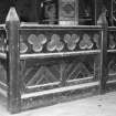 Detail of timber balustrade.
