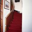 Interior.
Staircase, view from E.