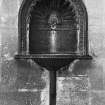 Detail of cast iron drinking fountain.