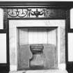 Interior.
First floor, boudoir, detail of chimneypiece.