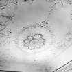 Interior.
Drawing room, detail of ceiling.