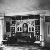 Traquair House, interior
View of High drawing room showing James VI cradle