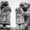 Traquair House, South terrace
Detail of two stone bears on South terrace wall
