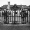 Detail of wrought ironwork.