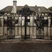 Detail of wrought ironwork.