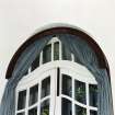 Interior.
Ground floor, sun room, detail showing inner and outer French doors.