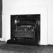 Interior.
Ground floor, dining room, detail of fireplace.