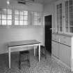 Interior.
Ground floor, view of kitchen from NE.