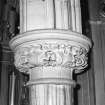Alloa, Bedford Place, Alloa West Church, interior detail of column.