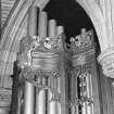 Alloa, Bedford Place, Alloa West Church, interior detail of organ.