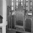 Interior.
Detail of organ pipes.