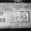 Interior.
Detail of name plate trademark on boiler front.