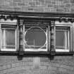 Detail of tripartite window.