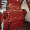 Alloa, Whins Road, Brewery, Mill Room area, first floor, interior
View showing Miag six roller, 3.3 tonnes per hour throughput malt/grist mill. Here the malt is ground in preparation for mashing. The resulting grist is stored in grist case 1