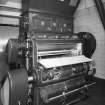 Alloa, Whins Road, Brewery, Mill Room area, first floor, interior
View showing Miag malt/grist mill showing rollers and drive shaft. Here the malt is milled or ground in preparation for mashing