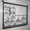 Alloa, Whins Road, Brewery, Brewhouse, interior, first floor
View of information board