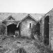 View of threshing barn from N.