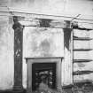 Interior.
View of fireplace in first floor ballroom.