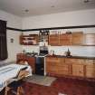 Interior. View of family kitchen in original West House parlour from North East showing early Habitat kitchen units