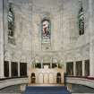 Interior. View of elders seats and communion table