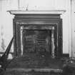 Interior.
View of fireplace in E apartment on ground floor of W wing.