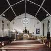 Interior. View from S looking to pulpit, communion table and organ