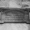 Date of date plaque on halls inscribed 'MUIRHEAD MEMORIAL HALL'... ' ERECTED1893'