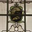 NE room, stained glass, detail