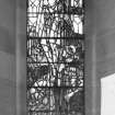 Detail of stained glass window.