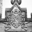 Detail of armorial above main entrance