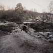 View from NE showing flood damaged bridge.